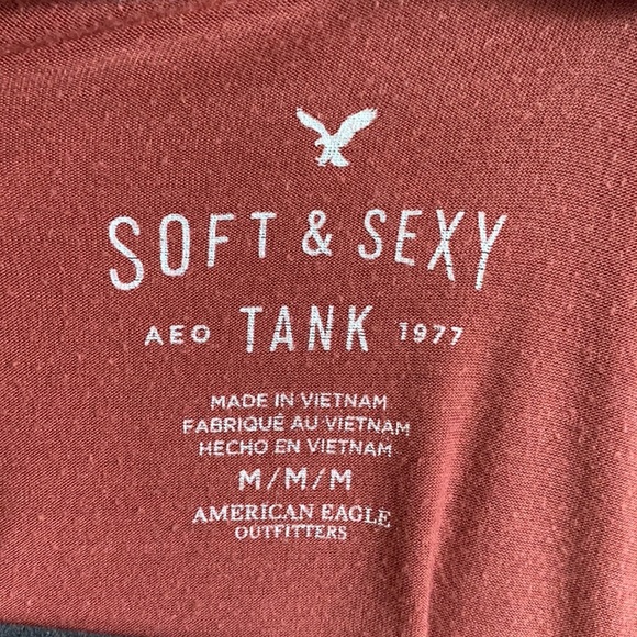 American Eagle Soft & Sexy Burnt Orange M Tank - Picture 3 of 3